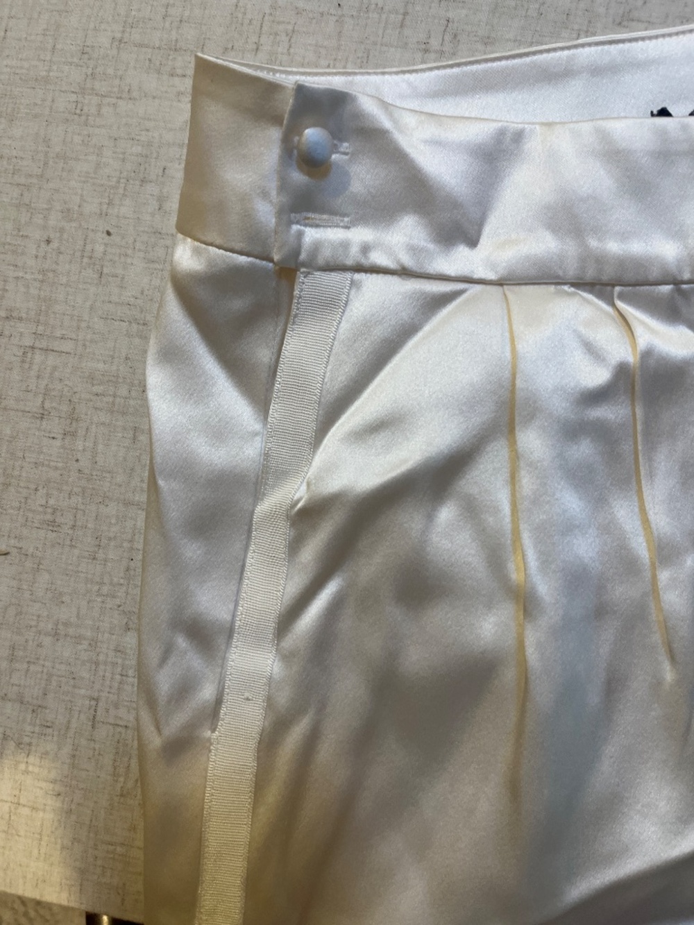Fleur du Mal Pleated Silk Tuxedo Pant - Picture 5 of 7